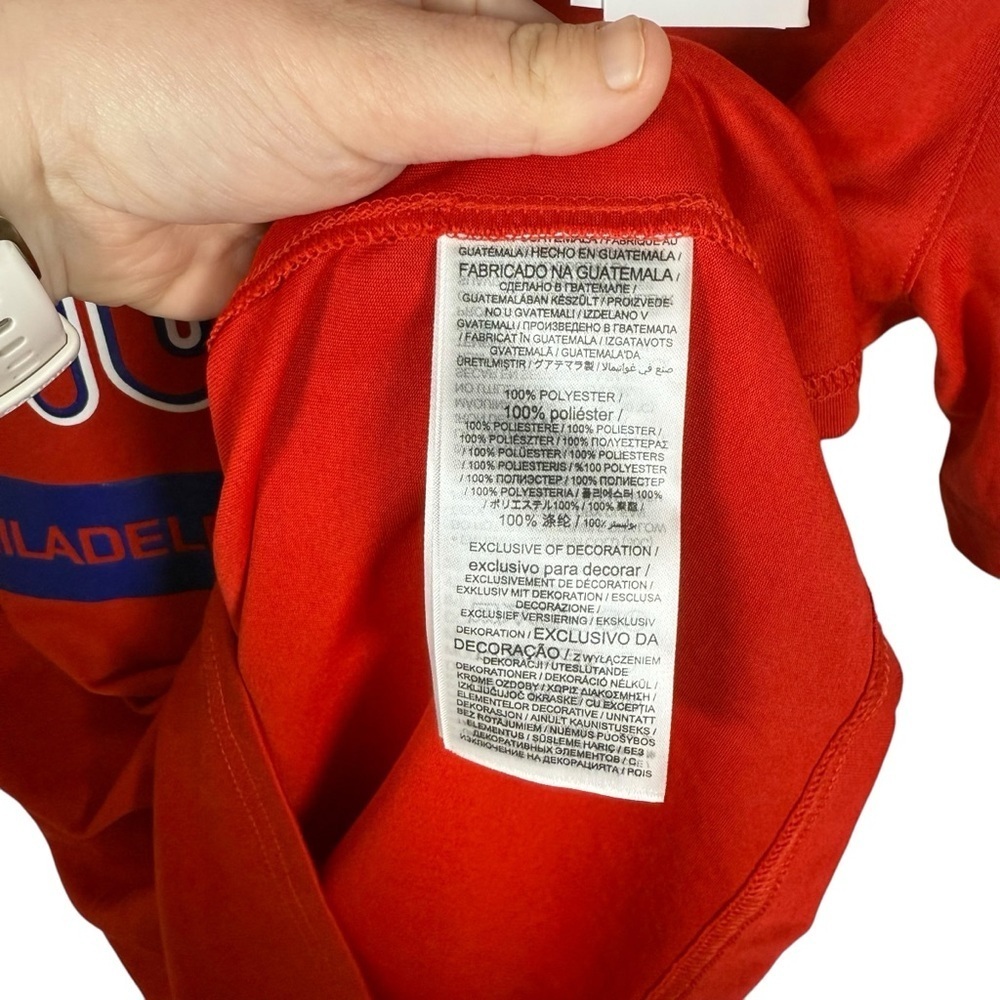 NWT Nike Philadelphia Phillies Nike 2023 Dugout T-Shirt in Red Size S - Picture 10 of 10